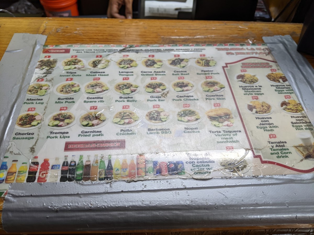 Taqueria La Placita Menu - Image 1
